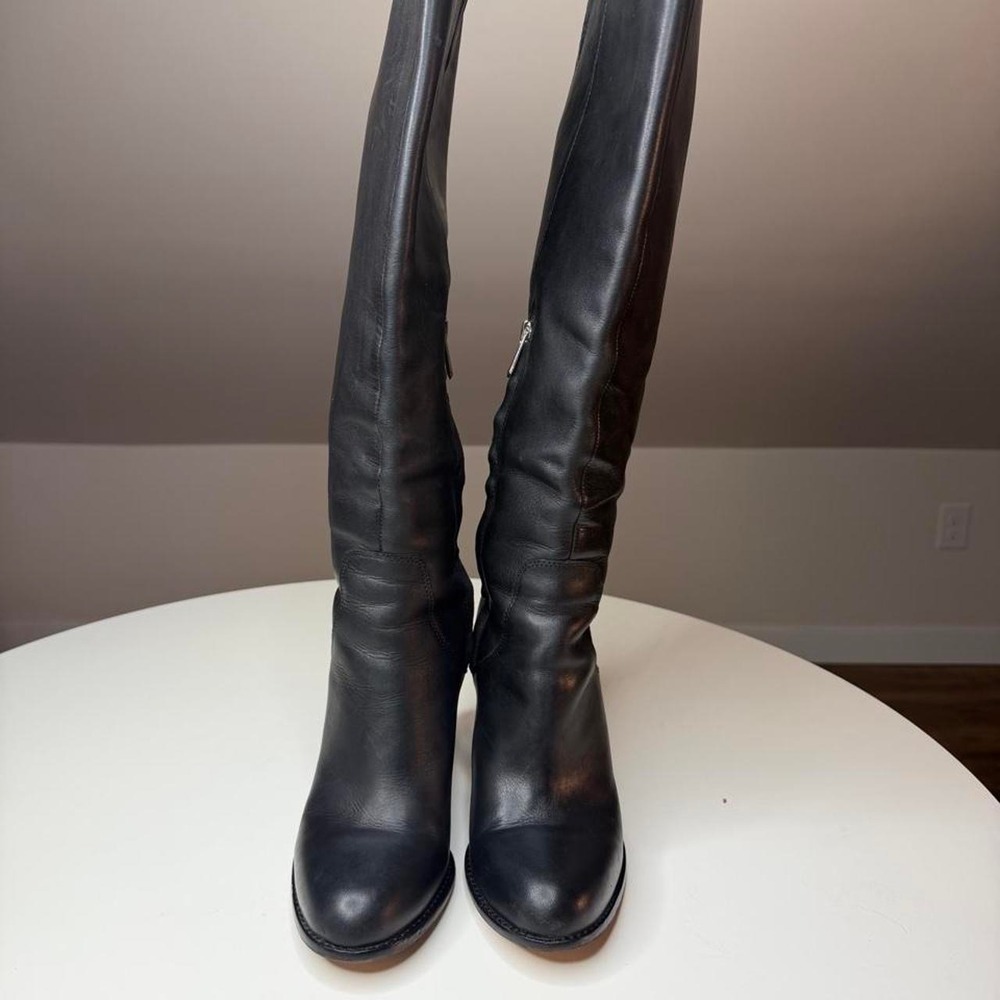 Sam Edelman Regina Black Leather Knee-High Boots Practical Magic Witch core